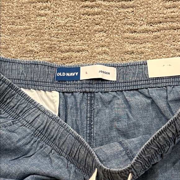Old Navy Mens Denim Blue Jogger Shorts Size L - Picture 4 of 6